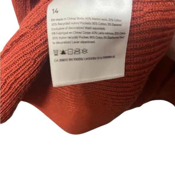 Size 14 Lululemon MerinoWool Blend Ribbed LS Sweater - Picture 6 of 8